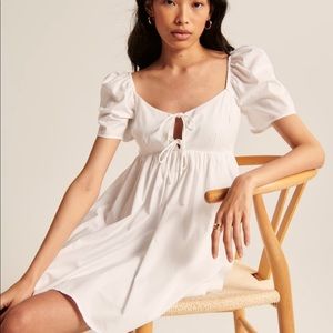 White babydoll Abercrombie dress